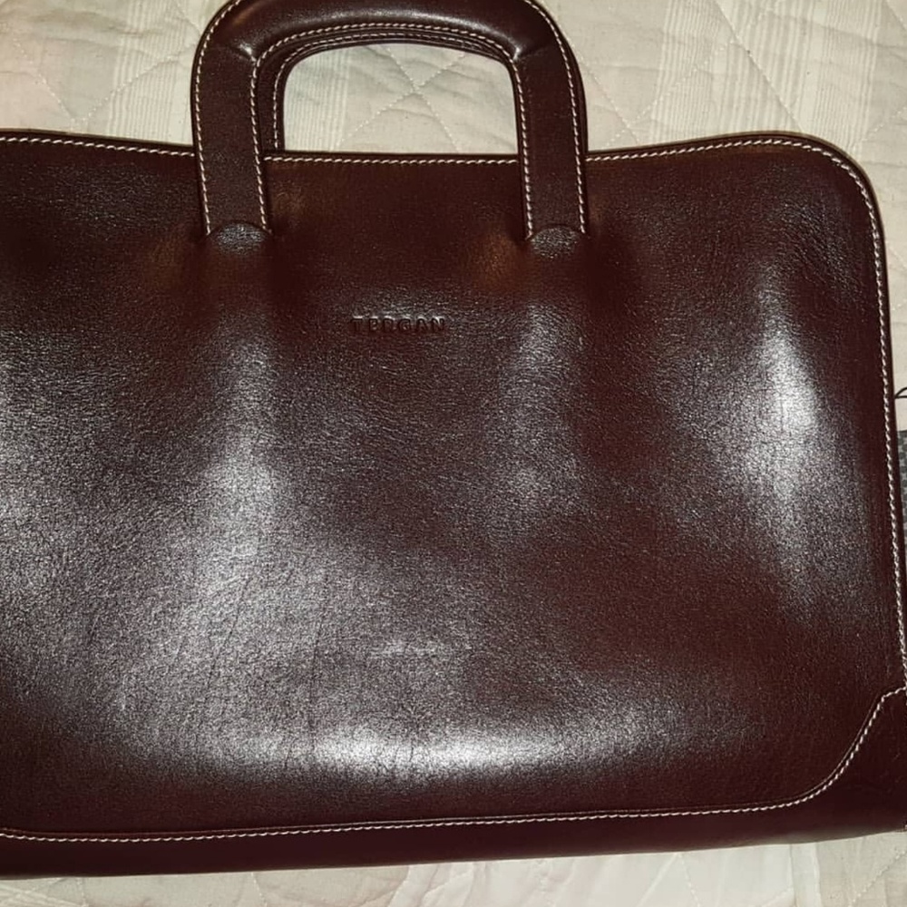 TERGAN Leather Briefcase